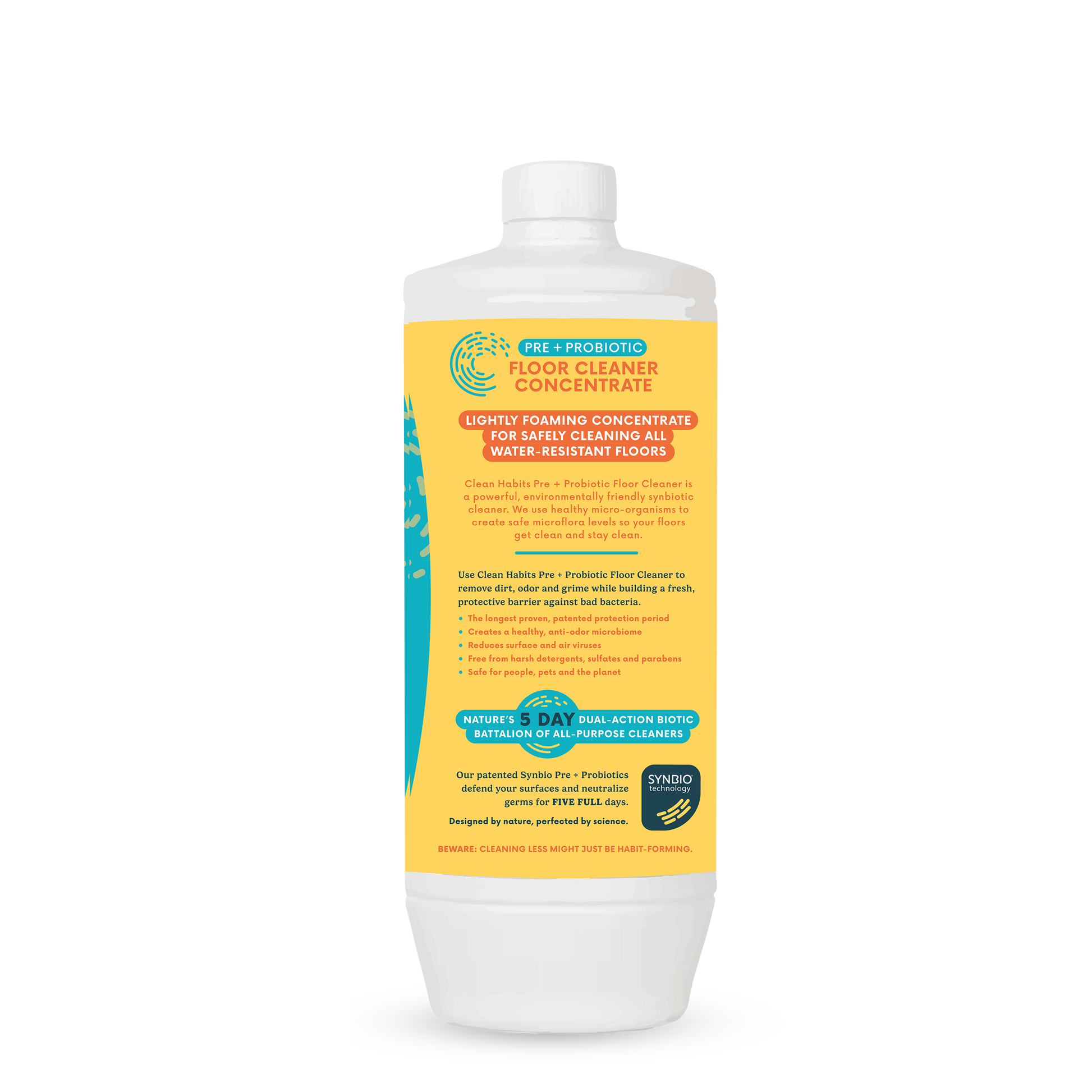 Clean Habits Pre + Probiotic Floor Cleaner right side label