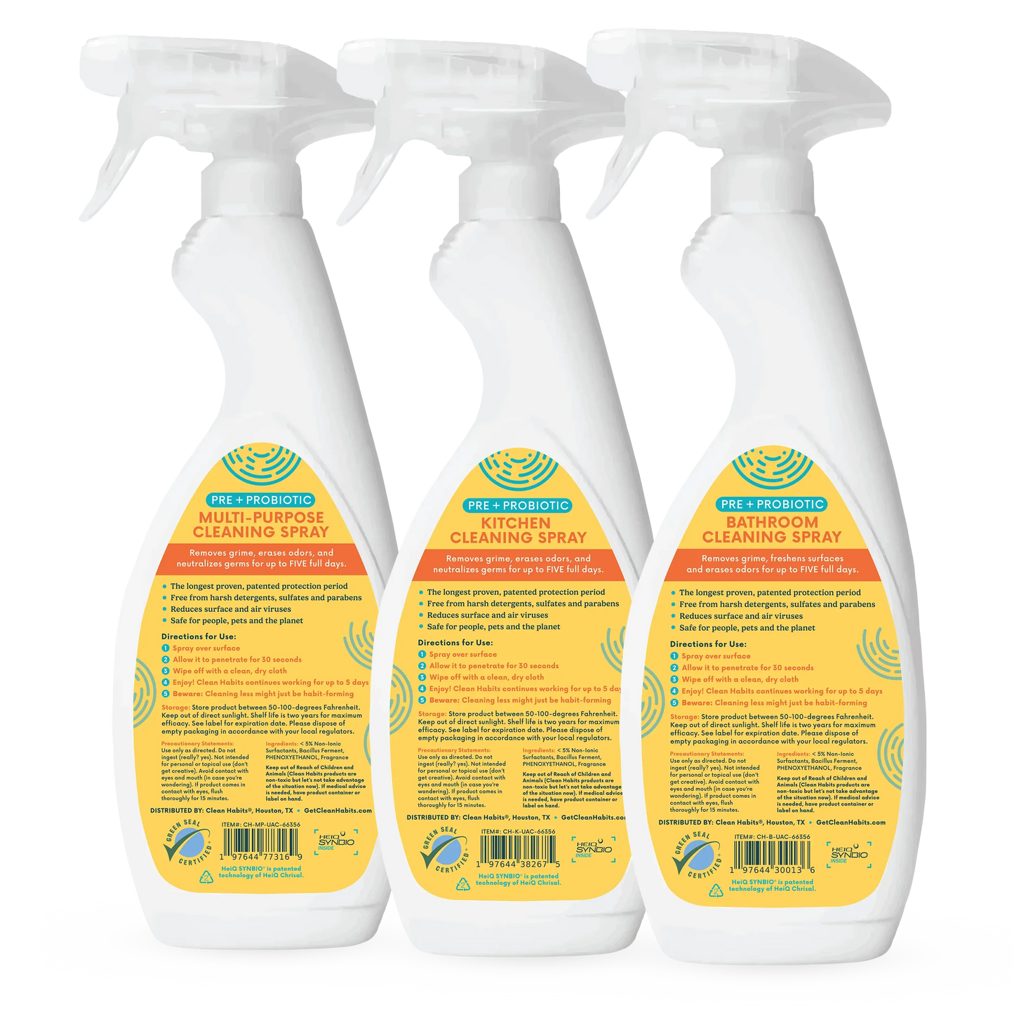 Variety Pack: Pre + Probiotic Cleaning Sprays